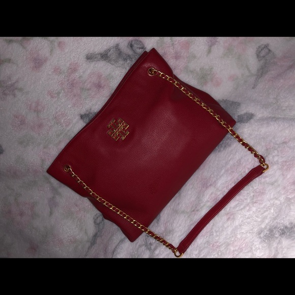 ❌SOLD❌Tory Burch Britten Triple Compartment - Picture 3 of 6